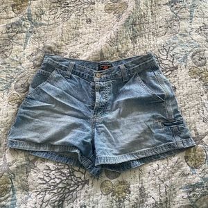 American eagle shorts light wash